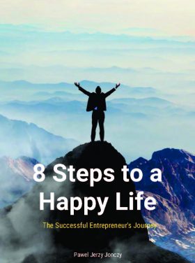 8 Steps to Happy Life. Cover Page. JPEG